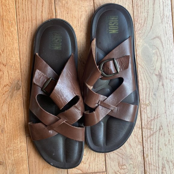 Bison The Original - Luxury Italian Men's Sandals - Picture 1 of 10